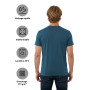ALPIDEX T-Shirts Hommes Noir Unis à Col Rond Lot de 5, Taille S M L XL XXL 3XL 4XL 5XL