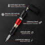 Kit de Tatouage Professionnel Solong - Machine Rotative avec 10 Aiguilles Cartouche, 7 Encres & Batterie 1500mAh. Idéal pour Déb