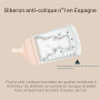 Suavinex, Starter Set ZeroZero. Biberon anti-colique 180ml avec Tétine Spécial Allaitement + Sucette Zero Zero, Naissance Taille