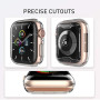 Delidigi 3 Pièces Coque pour Apple Watch 40mm, Protection D'écran en TPU Haute Transparence Antichoc Compatible avec Apple Watch