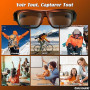 Chujianxi Lunettes avec Caméra 4K, Innovantes High-Tech Lunettes Camera de Sport pour l'extérieur, Lunettes de Soleil Vidéo avec