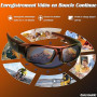 Chujianxi Lunettes avec Caméra 4K, Innovantes High-Tech Lunettes Camera de Sport pour l'extérieur, Lunettes de Soleil Vidéo avec
