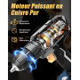 VIWKO Perceuse Visseuse Sans Fil, 20V Visseuse Devisseuse Sans Fil, 25+1 Réglages de Couple, Perceuse-visseuse Max 42Nm Visseuse