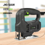 GALAX PRO Scie Sauteuse 400W, 3000 RPM, Coupe biseau à -45°/+45°, bouton de verrouillage, incluant des lames pour le bois et le 