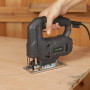 GALAX PRO Scie Sauteuse 400W, 3000 RPM, Coupe biseau à -45°/+45°, bouton de verrouillage, incluant des lames pour le bois et le 