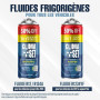 ClimaSet - Recharge de gaz 3 en 1 pour climatisation r134a, huile, produit anti-fuites XL, gaz R134a et tuyau - Kit de Recharge
