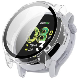 FTRONGRT Coque Compatible avec COROS Pace 4, PC + Film Trempé, Anti-Rayures Étui de Protection Tout Compris. Transparent