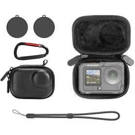 AMAZEAR Étui de Transport pour Accessoires DJI Osmo Action 6(Modèle Cage), Action6 Portable et Compact, étui de Voyage en Cuir R