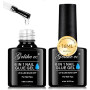 Gelike ec Colle Faux Ongles Gel - 6 en 1 UV Colle Capsule Americaine Ongle Extra Forte Gummy Base Pose americaine Nail Glue 2PCS