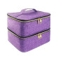 Boczif Étui de Transport Organisateur de Vernis à Ongles, Sac de Rangement de Vernis à Ongles à Double Couche - Convient à la La