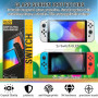 Orzly Kit d'accessoires conçu pour Les Accessoires Nintendo Switch Geeks et boîtier de Console OLED et Protecteur d'écran, poign