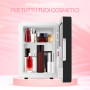 Olvy Réfrigérateur Cosmétique 4 Litres, Mini Frigo, Mini Réfrigérateur Portable Avec Miroir LED, Petit Réfrigérateur pour Soins 