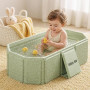 Baignoire pliable bébé – Baignoire bébé portable pour enfants 0-8 ans, Baignoire enfant pliable pour douche avec bouchon de vida