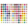 languo 126 Feutres Acryliques, 14 série de couleurs. Marqueurs de peinture acrylique à pointe pinceau souple. Acrylic Paint Mark