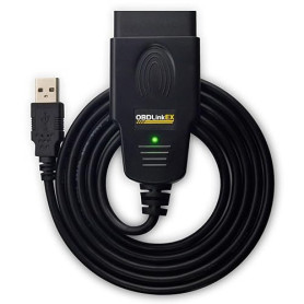 OBDLink ScanTool EX USB - Valise/Outil Diagnostic Auto Professionnel MultiMarques Alimenté par pile - Compatible OBD2 / RenoLink