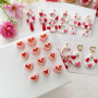 Zzcy 9 Pcs Emporte-Pièces en Forme de Cœur D'argile Polymère, Tampons en Argile à Cœur pour Boucles D'oreilles et Autres Bijoux