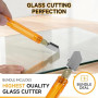 Kalawen Kit de coupe pour bouteille en verre réglable Outil de bricolage, ensemble de machine de découpe en acier inoxydable pou