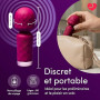 Lovehoney Vibromasseur mini wand femmes | Masseur vibrant type wand, sextoy femme | Stimulateur clitoridien compact en silicone