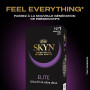 Skyn Elite : Lot de 20 Préservatifs sans latex Skynfeel pour Homme / Taille Régulière, Ultra-Fins et Doux, Forme Droite et Lisse