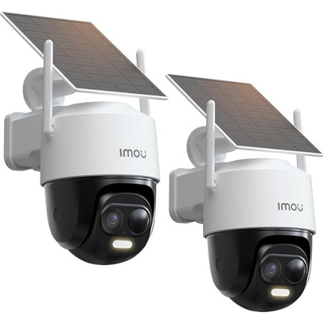 Imou 3K Caméra Surveillance WiFi Exterieure sans Fil Solaire avec Batterie 5000mAh,Caméra Solaire Exterieur 360° PTZ,Détection d