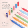 languo Lot de 90 stylos à encre gel acrylique 3D à pointe ogive de 1 mm pour papier noir, roche, verre, tissu, loisirs créatifs