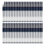 OFFICER PRODUCTS Lot de 50 stylos à bille gel - Encre gel - Noir - Diamètre de la boule : 0,5 mm - Encre résistante à l'eau et n