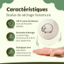 Hanamura Boules de séchage - 6 boules de sèche-linge - 100 % laine de mouton - Avec sac de rangement