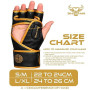 BEAST RAGE Gants de MMA qualité supérieure fabriqués à la Main,Mitaines de Grappling durables à Paume Ouverte pour Le JJB,l'UFC,