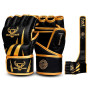 BEAST RAGE Gants de MMA qualité supérieure fabriqués à la Main,Mitaines de Grappling durables à Paume Ouverte pour Le JJB,l'UFC,