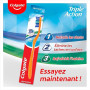COLGATE - Brosse à dents Triple Action Souple - Nettoyage Interdentaire - Blancheur Naturelle - Haleine Fraîche - Lot de 3 Bross
