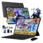Android 15 Tablette 10 Pouces 30Go RAM+128Go ROM(TF 2To), Octa-Core, 8000mAh, 5G WiFi 6, 5+8MP, Contrôle Parental, Protecteur D'