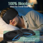 LC-dolida Bambou Masque de Sommeil Écouteur Bluetooth 5.4, 3D Masque de Nuit en Coton Bambou | Écouteurs de Sommeil Zero et 100%