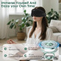LC-dolida Bambou Masque de Sommeil Écouteur Bluetooth 5.4, 3D Masque de Nuit en Coton Bambou | Écouteurs de Sommeil Zero et 100%