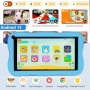 SUMTAB Tablette Enfants 7 Pouces Android Tablette pour Enfant avec 8GB RAM+64GB ROM(TF 256GB), Contrôle Parental, WiFi, Bluetoot