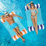 Arbolisse Bouee Piscine Adulte 2 Pièces, 4 in 1 XL Matelas Piscine Gonflable, Hamac Gonflable Piscine, Matelas Filet Piscine, Ha