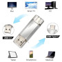 Clé USB C 128GB 2-en-1 Dual Connector OTG 128GB Type C Metal Flash pour Smartphone/TV/PC MacBook Pro(Argent)