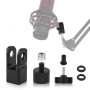 Adaptateur de Montage de Microphone pour Hyperx Quadcast avec Adaptateur à vis 3/8 Pouce ou 1/4 Pouce Fonctionne avec le Support