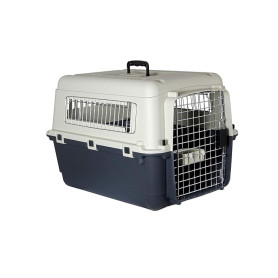 Karlie Flamingo Caisse Transport M - Gris-Noir - M, 68 x 51 x 47 cm