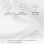 Dreamzie Drap Housse 140x190/200 Bonnet 35 cm pour Matelas Épais - 100% Microfibre - Blanc cassé, Certifié sans Produits Chimiqu