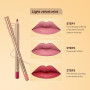 LOPHE 12 Couleurs Lipliner Crayon Set,Nude Crayons à Lèvres,Crayon à Lèvres Onctueux et Crémeux, Imperméable à l'Eau Lèvres Maqu