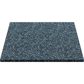 ID Mat Dalle Antivibratoire, 100% Caoutchouc recyclé, Noir, 60 x 60 cm, DALLEANTIVIB606