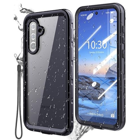 Miimall Coque Étanche pour Samsung Galaxy A56 5G, [IP68 Imperméable] Militaire Robuste Case avec Lanière, [HD Protecteur D'écran