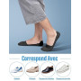 Kiiwah 4 Paires Chaussette Basse Homme Invisibles, Socquettes Courtes Respirantes avec Silicone Antidérapant Socquettes de Sport