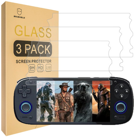 Mr.Shield Verre Trempé compatible avec Retroid Pocket 5 [Lot de 3] Film Protecteur d'écran Vitre Protecteur 9H Dureté