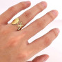 Bague Coquillage Étoile de Mer, Bague Étoile de Mer Dorée Acier Inoxydable Bague Coquillage Réglable Artistique Bijoux Étoile de