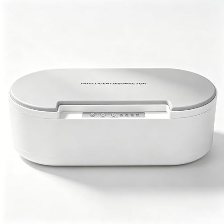 Stérilisateur UV Outils Ongles avec Aromathérapie, Désinfection 99.9% en 5 Minutes, Alerte Vocale, Lampe UV-C 260nm, Boîte Stéri