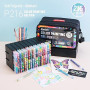 Languo Lot de 216 stylos à encre gel acrylique avec paillettes - 144 stylos de peinture acrylique et 72 stylos à paillettes pour