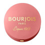 BOURJOIS - Boîte Ronde Blush 74 Rose Ambre - Piceau & Miroir Intégré - Technologie Fard Cuit - Texture Fine & Légère - Facile À