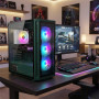 STGsivir PC Gamer Fixe,Ordinateur Gaming,GeForce RTX 3050 6GB GDDR6,Core i7 up to 3.9Ghz,16Go,1To SSD,WiFi 6,BT5.0,Ventilateur R