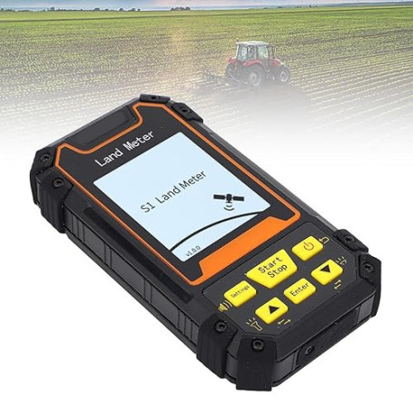 Appareil de Mesure de Superficie, Mesureur GPS Portable pour Levés Topographiques Écran LCD 2,4 Pouces Testeur Gnss Portable de